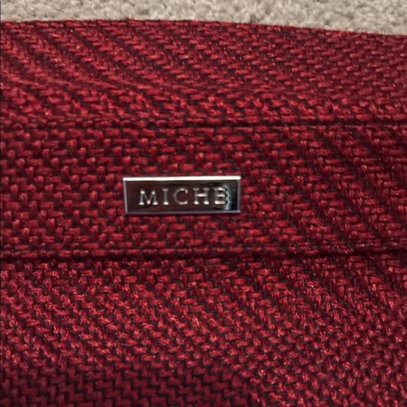 Miche Vixen Prima Red Tote Shell with Decorative Studs - Picture 2 of 10